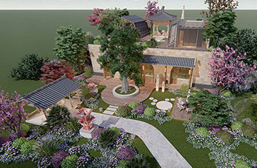 禹州神垕喜窯文化創(chuàng)意基地民宿花園設(shè)計（三）