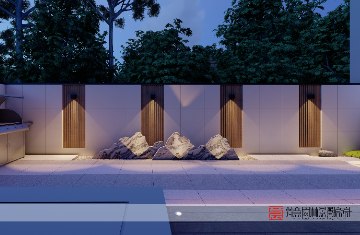 美林上苑110平私家庭院設(shè)計