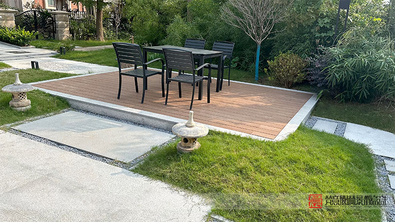 鄭州天倫莊園160平米別墅庭院設(shè)計(jì)