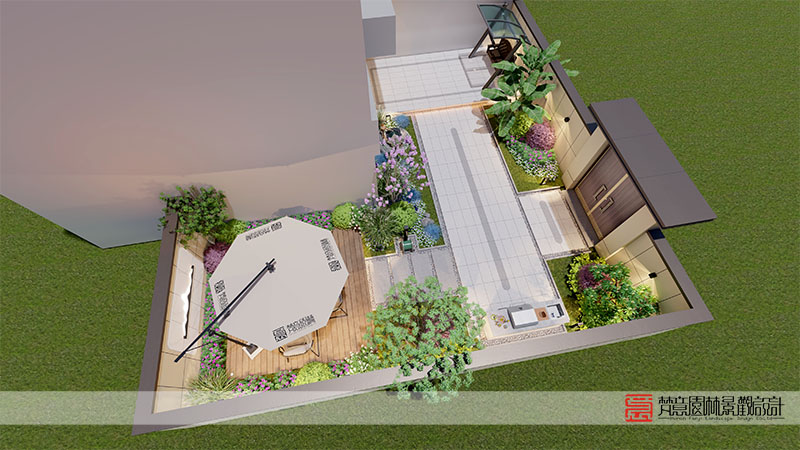 安陽96㎡私家庭院設計 安陽96㎡私家庭院設計