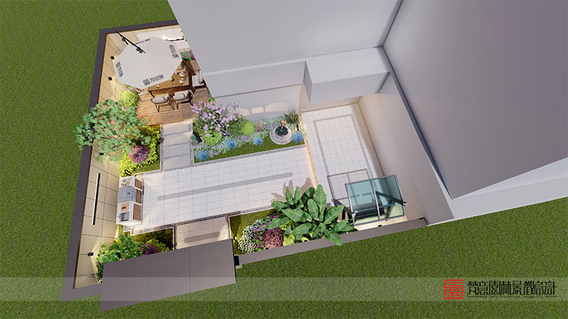 安陽96㎡私家庭院設計 安陽96㎡私家庭院設計