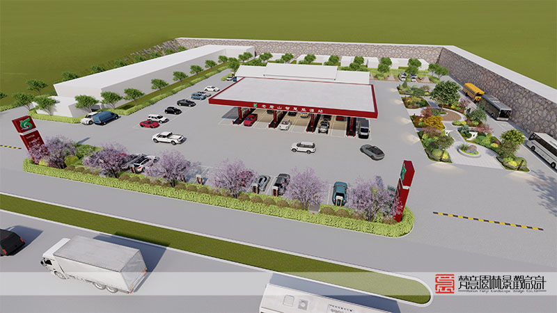 洛陽老君山智慧能源站設(shè)計,加油站設(shè)計