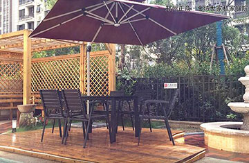 鄭州私家庭院設(shè)計(jì)施工案例-正商金域世家