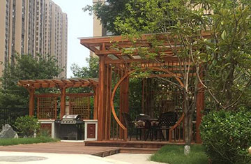 鄭州別墅花園設(shè)計施工案例-龍湖九溪郡