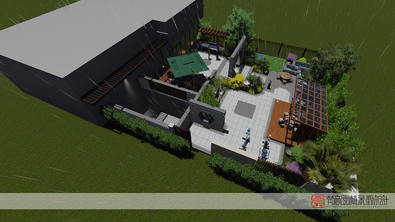 鄭州庭院設(shè)計(jì),鄭州萬科天倫紫臺庭院設(shè)計(jì)