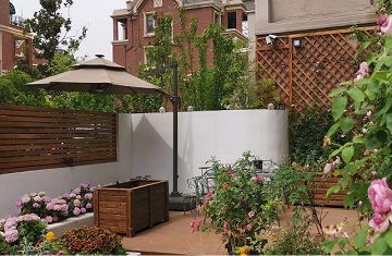 鄭州天倫莊園別墅花園設(shè)計與施工